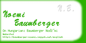 noemi baumberger business card